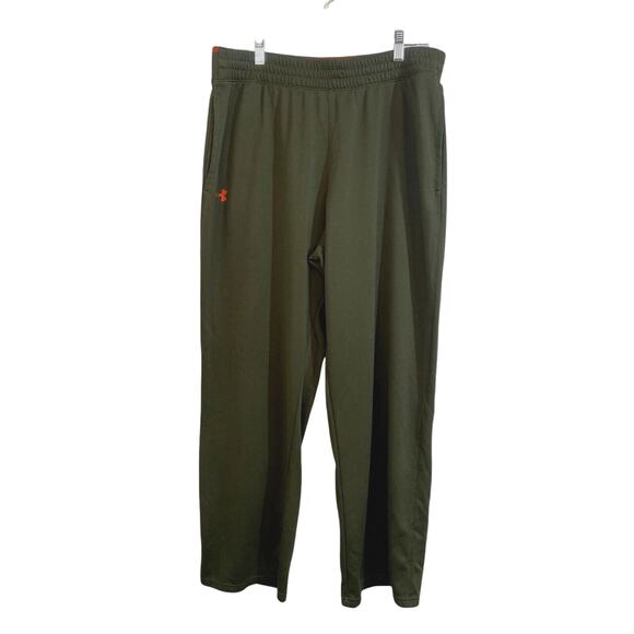Under Armour Jogger Pants Mens XL Pockets Drawstring Stretch Waist Army Green - Picture 1 of 12